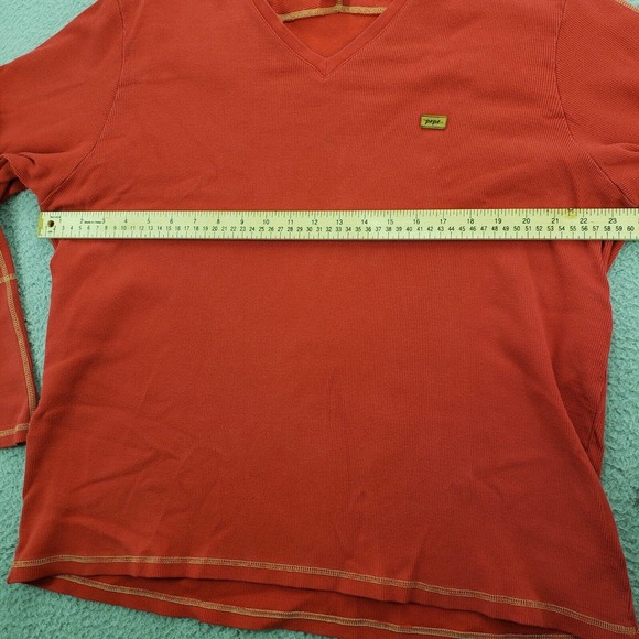 Pepe Jeans Londo Shirt Adult 3X Womens Red Long Sleeve V-Neck Heavy - Picture 12 of 14
